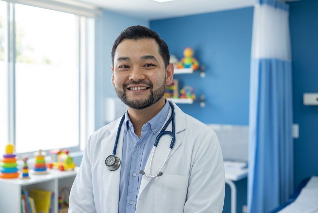 Pneumopediatra atendendo criança em Jaraguá do Sul — Casalume Pediatria
